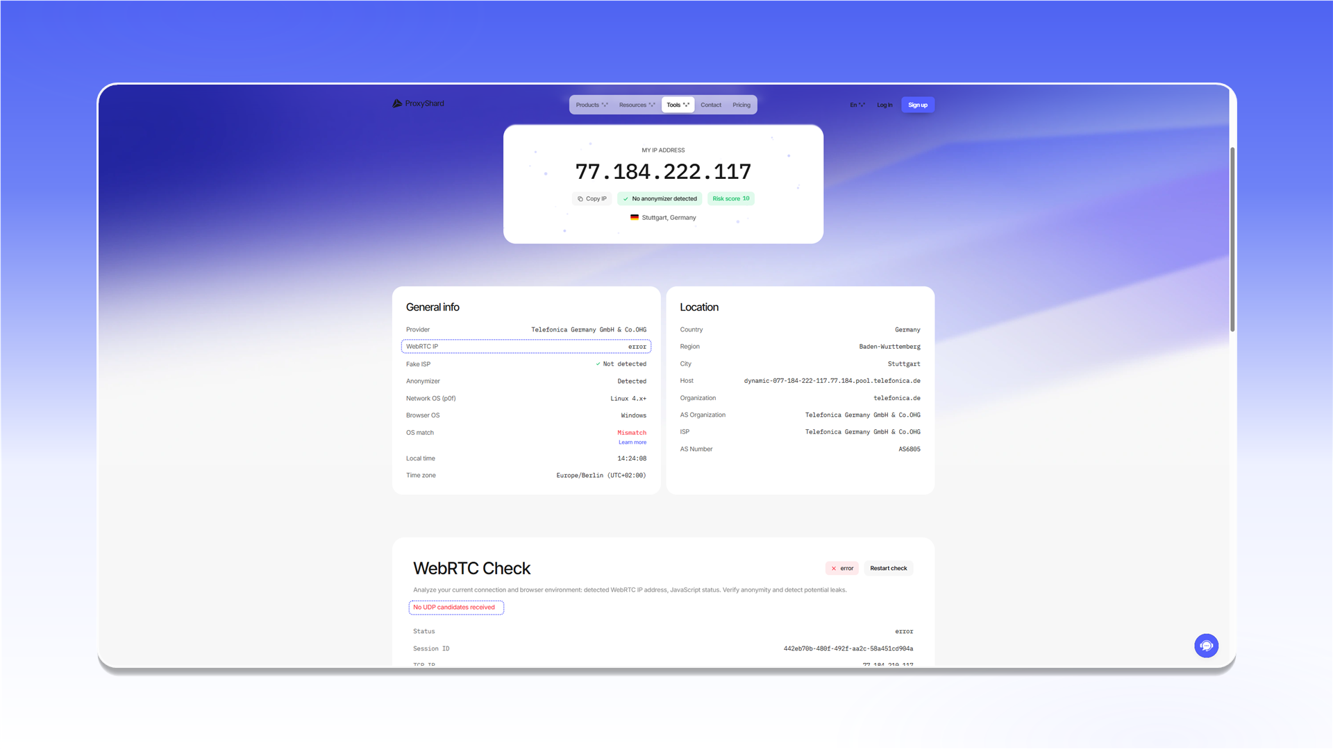 未收到 UDP 候选地址的 WebRTC 检查